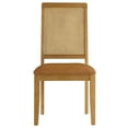 thumbnail image 6 of Side Dining Chair, Set of 2, Natural Tan, Vegan Leather, Wood, Kitchen Cafe Bistro Hospitality Restaurant, Modern Contemporary HB36819, 6 of 10