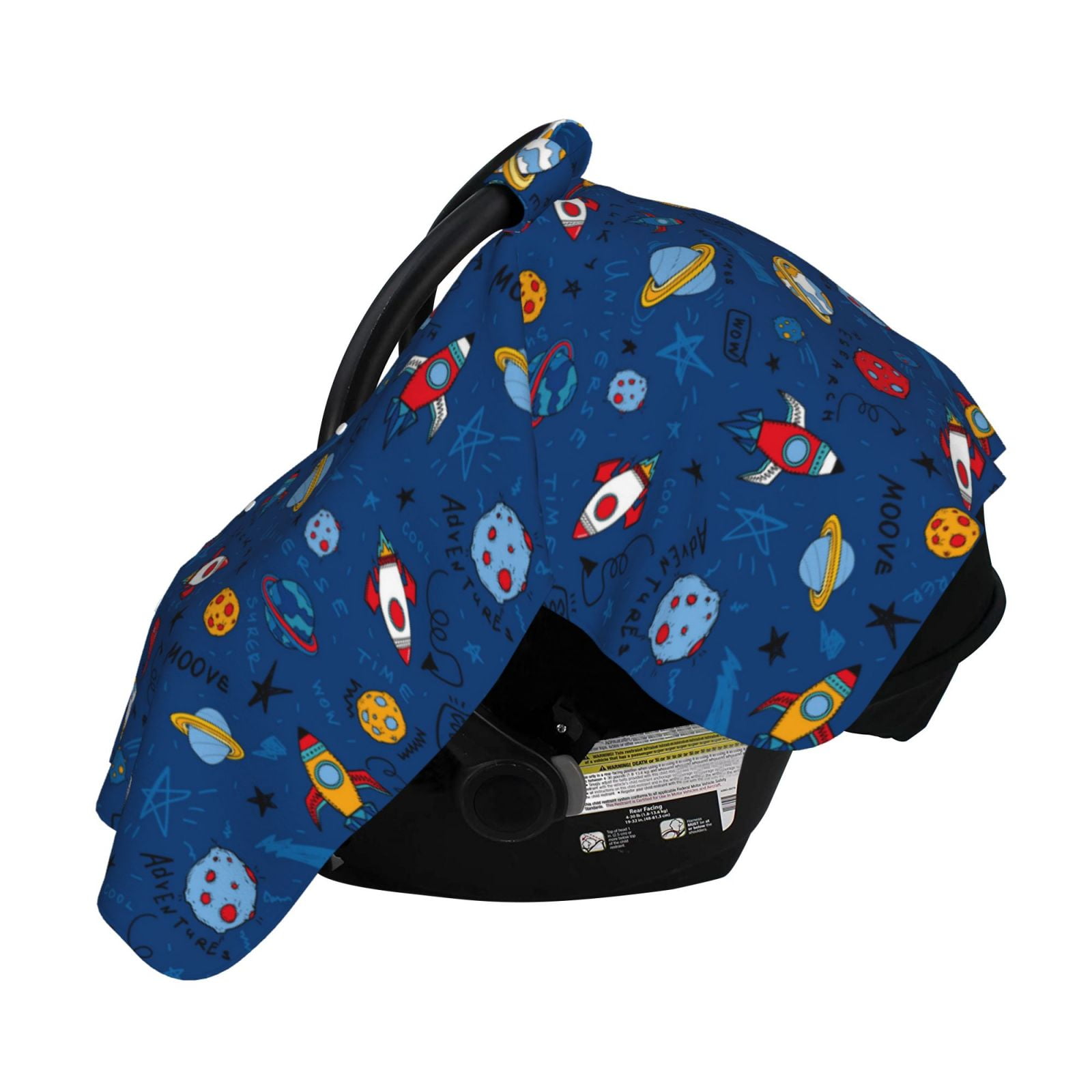 Naloa Space Baby Car Seat Cover, Breathable Baby Carrier Cover, Multiuse Baby Carrier Cover & Nursing Breastfeeding Cover