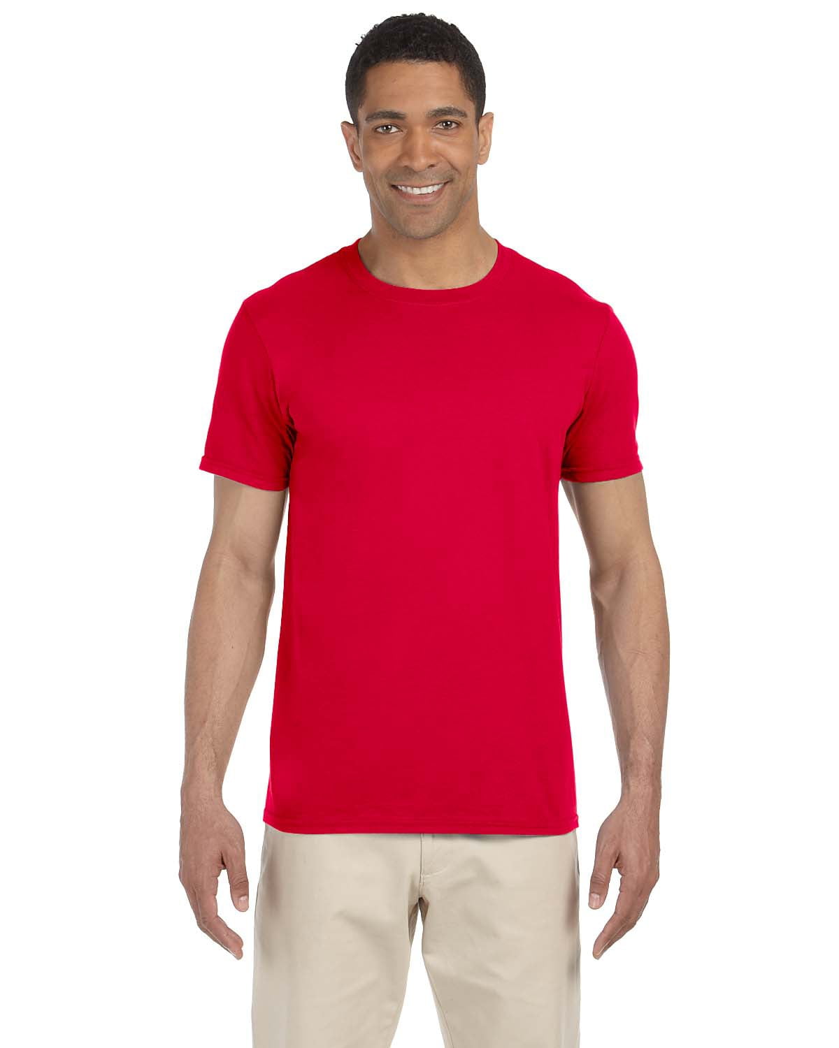 GILDAN Men’s Ultra Taped Neck T-Shirt – Preshrunk Jersey Tee, Multiple Colors & Sizes S-5X - View #4