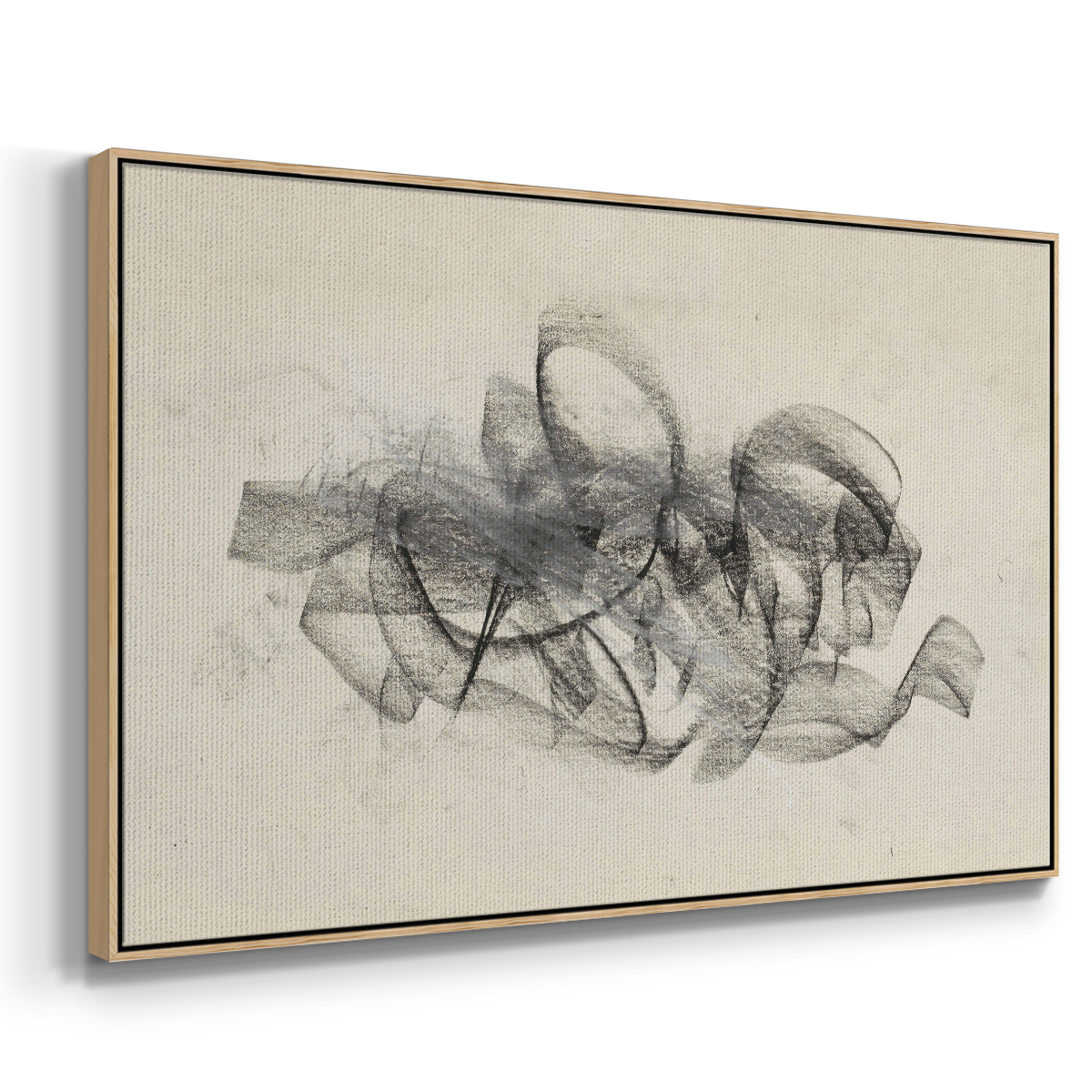 Vintage Sketch-LI By Wexford Home Framed in Natural Wood Wood Gallery Wrapped Canvas 17 in. x 25 in.