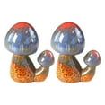 thumbnail image 2 of Guanhe 2Pcs Mushroom Toilet Floor Bolt Caps, Ceramic Toilet Mounting Parts Toilet Bolt Covers Cute Bathroom Decor, Christmas Clearance Gifts Funny Gadgets for The Toilet, 2 of 7
