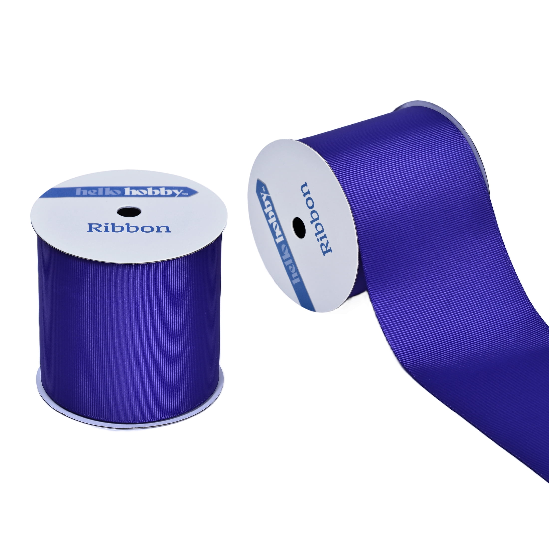 Gwen Studios 3" Purple Grosgrain Ribbon, 7 Yards