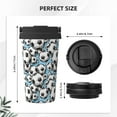thumbnail image 3 of Rocae Football Soccer Ball for Stainless Steel Vacuum Insulated Tumbler Coffee Travel Mug Spill Proof with Lid, 3 of 8