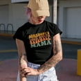 thumbnail image 2 of Somebody's Loud Mouth Baseball Mama, Sports Themed, Groovy Retro Wavy Text Merch Gift, Military Green T-Shirt, Small, 2 of 5