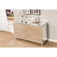 thumbnail image 5 of Elegant Decor Reflexion 6 Drawer 60" Mirrored Dressser in Antique Silver, 5 of 13