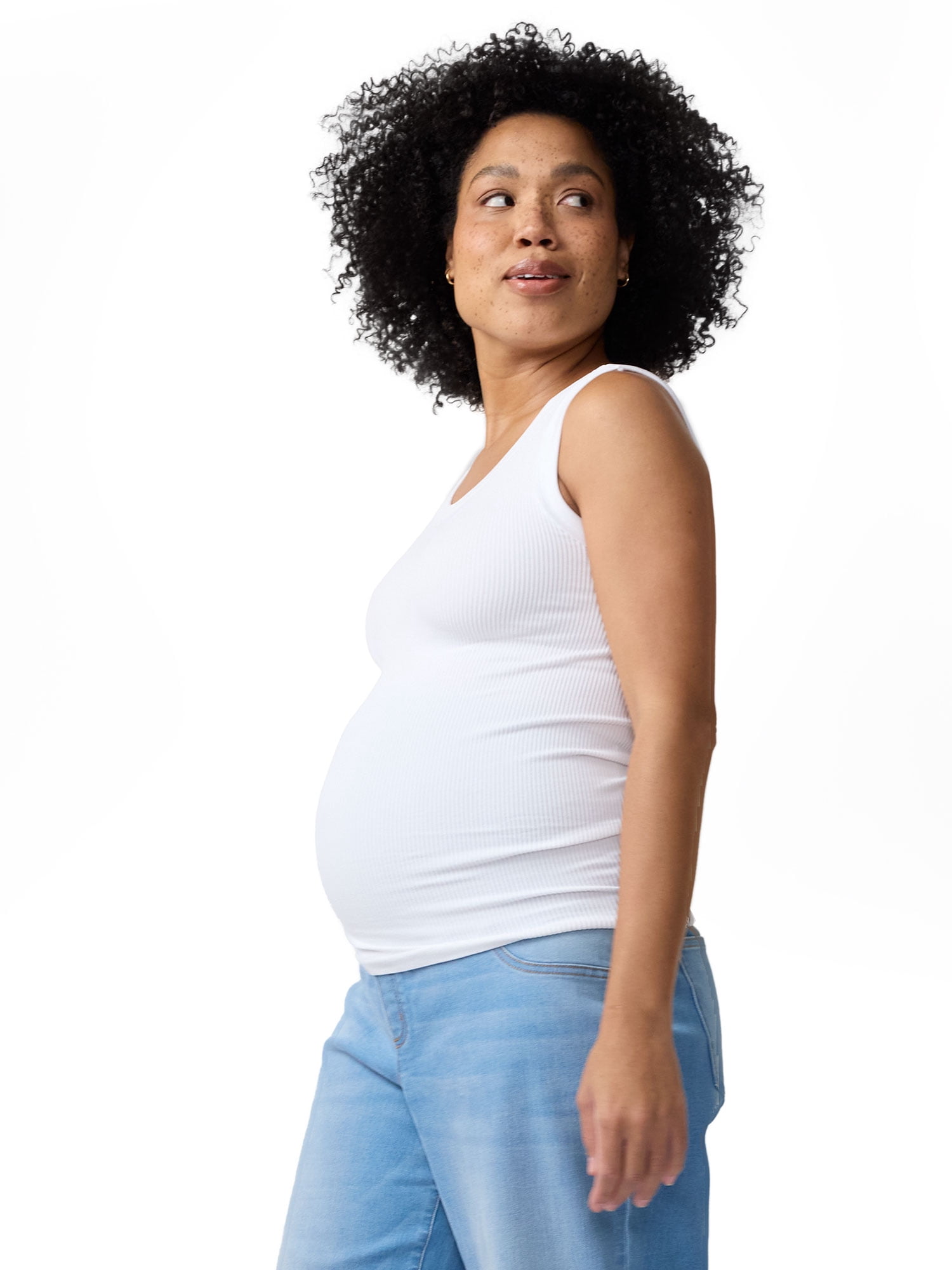Ingrid & Isabel For Every Belly Women's Maternity Seamless Fitted RibTank, Sizes S-XXL