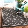 thumbnail image 2 of Safavieh Courtyard Amy Geometric Indoor/Outdoor Area Rug, Black/Creme, 2' x 3'7", 2 of 11