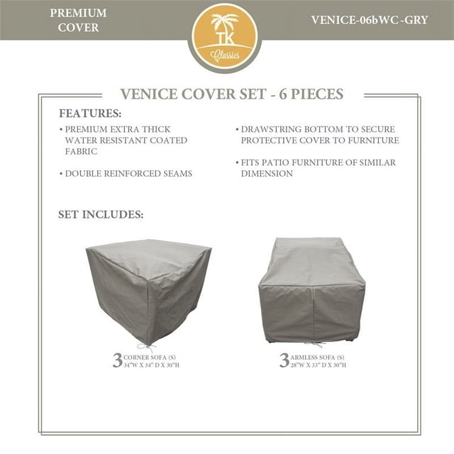 Housse de Protection VENICE-06b en Gris