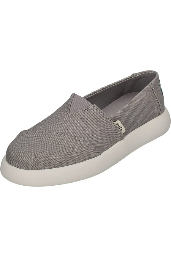 Womens Alpargata Mallow Slip On Flats Flats Casual - Yellow 6 Drizzle Grey Canvas