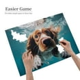 thumbnail image 2 of 1000-Piece Wooden Jigsaw Puzzle for Adults - Dog Underwater View Close , Fun & Relaxing Family Game, No-Dust Interlocking Pieces, Perfect Wall Decor & Holiday Gift, 2 of 7