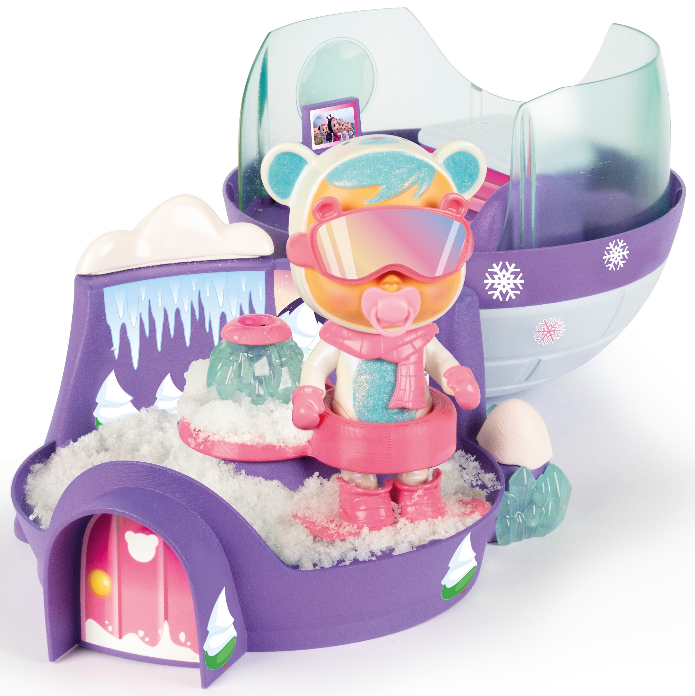 Cry Babies Magic Tears Kristal's Igloo Doll Playset, 8 Pieces - image 5 of 7