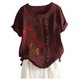 thumbnail image 1 of Camisas de Manga Corta para las Mujeres Impresión Floral Casual de Verano Cuello Redondo Suelto, Camisas de Verano para las Mujeres, 1 of 4