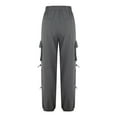thumbnail image 3 of USNSM Quick Dry Cargo Pants for Women Lightweight Hiking Pants Elastic Water-Resistant Wide Leg Pants with Pockets Gray XL, 3 of 5