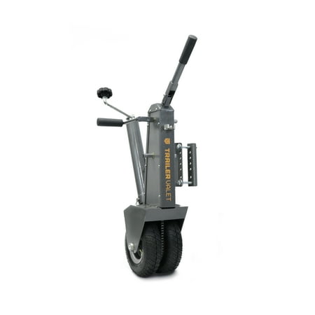 UPC: 0859827006005 | Trailer Valet TV5X Jack Dolly Mover – 5 000 lbs Towing Capacity 500 lbs Tongue Weight Quick Install Dual-Drive Gears Durable Steel & Powder Coat Finish 8 Bracket Optional Motorization with TVDA