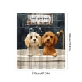 thumbnail image 3 of JHyouerji Shower Curtain,Waterproof Decor Curtain,24x70 Inch Rustic Bath Curtain with Hooks for Bathroom Hotel, 3 of 7