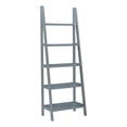 thumbnail image 1 of Riverbay Furniture 5-Shelf Transitional Wood Open Back Ladder Bookshelf in Gray, 1 of 9