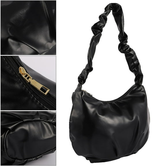 DECORNIJIA Shoulder Bags For Women Everyday Use Fashion Pu Black 1Pack