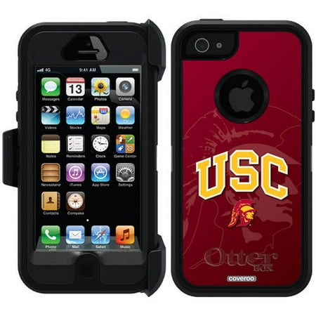 USC Watermark 1 Design on OtterBox Defender Series Case for Apple iPhone (Best Watermark App For Iphone 2019)