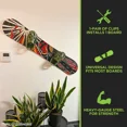 thumbnail image 5 of HIDEit Mounts HBoard - Horizontal Snowboard Wall Mount Clips - American Company - Black Steel and Rubber-Dipped Horizontal Snowboard Display Wall Mount, 5 of 6