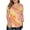 Orange, variant on Fancyglim Womens Plus Size Tops Short Sleeve High Low Shirts(Black 1X)