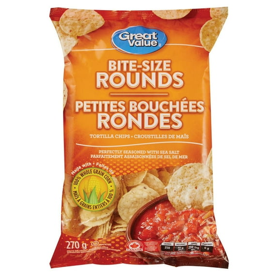 Great Value Bite-Size Round Tortilla Chips