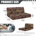thumbnail image 7 of Uorisanigo RV Couch Cushion Covers Brown Southwest Aztec RV Stretch Sofa Seat Slipcovers - Dustproof Camper Sofa Cover Furniture Protection for Camper Car Bench, 7 of 7