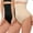 High waisted- Black+beige, variant on 2 Pieces Women Waist Cincher Girdle Tummy Slimmer Sexy Thong Panty Shapewear Seamless