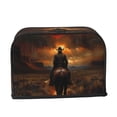 thumbnail image 2 of Fotbe Western Rainy Desert Cowboy for Two Slice Toaster Cover, Fingerprint Protector, Super Soft Appliance Cover And Dust Cover,Bread Dust Cover & Fingerprint Protection, 2 of 7