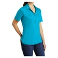 thumbnail image 4 of Yellow Rooster Women's Short Sleeve Posi-UV Pro Polo Sapphire 2XL, 4 of 5