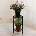 thumbnail image 3 of Two-Layer Metal Plant Stand Plant Holder for Indoor Outdoor Decor B, 3 of 7