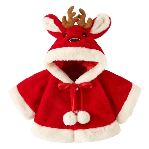 Boy And Girl Winter Cloak Christmas Girl's Baby Cloak Cartoon Coat Toddler Boy Winter Jacket