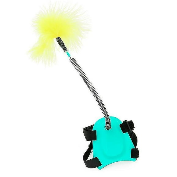Palo de peluche interactivo Cat Toy azul para gato HUOGUO