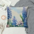thumbnail image 2 of Fenyluxe Blue Hydrangea Wildflower Spring Throw Pillow Covers Outdoor Spring Summer Floral Decor Farmhouse Lumbar Decorative Throw Pillows Cases Decorations for Couch Sofa Porch 20x20in, 2 of 5