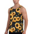thumbnail image 2 of Salouo Scottish Blue Plaid Sunflower for Men's Tank Tops,Sleeveless Muscle Shirts for Men Quick Dry Workout Tank Top Gym Muscle Tee Fitness Bodybuilding Sleeveless T Shirt-4X-Large, 2 of 7