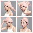 thumbnail image 4 of Toalla de microfibra para el cabello: toalla de microfibra de felpa para el cabello, para mujeres con cabello rizado, largo y grueso, 4 of 5