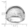 thumbnail image 4 of Sterling Silver Rhodium-plated Textured and Polished Ring QR6132, 4 of 5