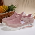 thumbnail image 5 of CHWshoes Shoes For Women Sneakers Slip Ons Canvas Shoes Fashion Casual Summer Low Top Platform Walking Flats Loafers，Pink Size 42, 5 of 8