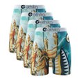 thumbnail image 5 of 4Pcs Sexy Men Underwear Boxer Shorts Cueca Male Printed Panties Lingerie Men Underpants Boxershorts Plus Size Boxer Briefs XXXL 4-1058 L, 5 of 5