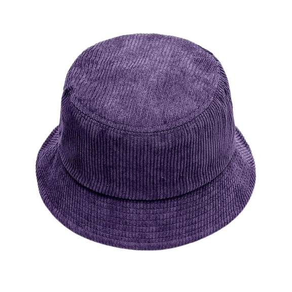 Tanghaowl Womens Hat Autumn Winter Corduroy Fisherman Hat Unisex Street Style Beret Hat Adjustable Bucket Cap Men's Rain Cap