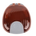 thumbnail image 1 of Estuche para retenedores de ortodoncia, portátil, impermeable, para boquillas y dentaduras postizas, color naranja y blanco, 1 of 14
