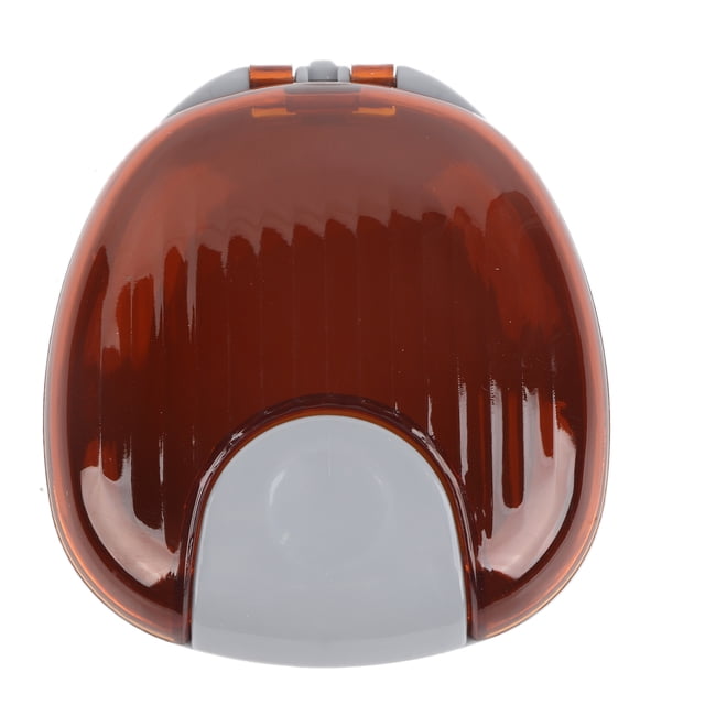 Estuche para retenedores de ortodoncia, portátil, impermeable, para boquillas y dentaduras postizas, color naranja y blanco