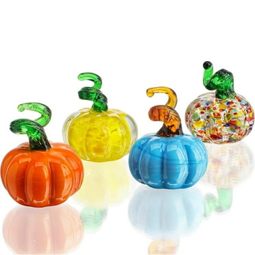 Pumpkin Decor Mini Crystal Pumpkin Thanksgiving Decorations Fall Decor Autumn Table Centerpiece Decor for Harvest Fall Home Kitchen Party
