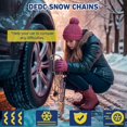 thumbnail image 2 of Dedc Cadenas De Nieve Para Cadenas De Neumáticos Suv Compatibles Con Coches Tesla Modelo Y 1 Minuto De Ajuste Rápido Fácil Motosierra Reutilizable Universal Cadena De Tracción De Emergencia Ancho De N, 2 of 9
