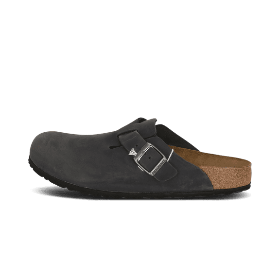 BIRKENSTOCK MENS Boston Oiled Leather "Black" 059463 Black 059463 Black from Stadium Goods