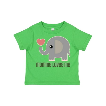 

Inktastic Mommy Loves Me Elephant Gift Toddler Boy or Toddler Girl T-Shirt