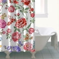 thumbnail image 5 of Waterproof Pioneer Shower Curtain 84x72 Inch Polyester Unique Colorful Floral Shower Curtain for Bathroom Hotel Home Decor with 12 Plastic Hooks, 5 of 5