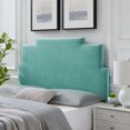 thumbnail image 4 of Headboard, Twin Size, Velvet, Blue, Modern Contemporary Urban Design, Bedroom Master Guest Suite, 4 of 10