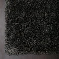 thumbnail image 5 of Rugsotic Carpets Hand Tufted Shag Polyester Eco-Friendly Area Rugs - 3'x5', Rectangle, Black Silver, Plain Solid Design, High Pile Handmade Anti Skid Rugs for Living Room, Bed Room K00111, 5 of 5