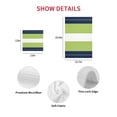 thumbnail image 7 of Navy Blue Green Stripe Kitchen Dish Towels for Drying Dishes Set of 3, Modern Art Horizontal Striped Waffle Weave Microfiber Hand Tea Bathroom Towels Quick Dry & Absorbent Towel 15.7x23.6, 7 of 7