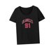 thumbnail image 5 of Camiseta de verano con cuello redondo para mujer, para vacaciones, regalo del día de San Valentín Negro, 5 of 7